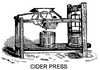 drawing of cider press