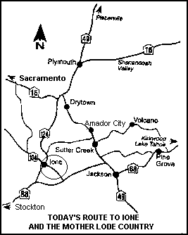 Map to Ione