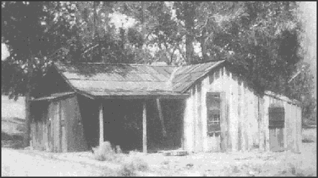 Picture of Lane's second house at the upper crossing