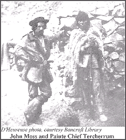 Picture of John Moss and Paiute 
Chief Tercherrum